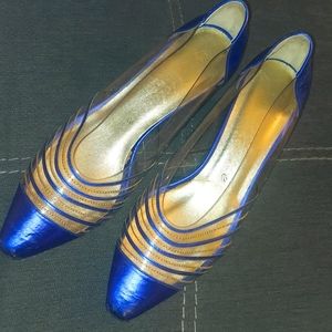Blue vintage heels